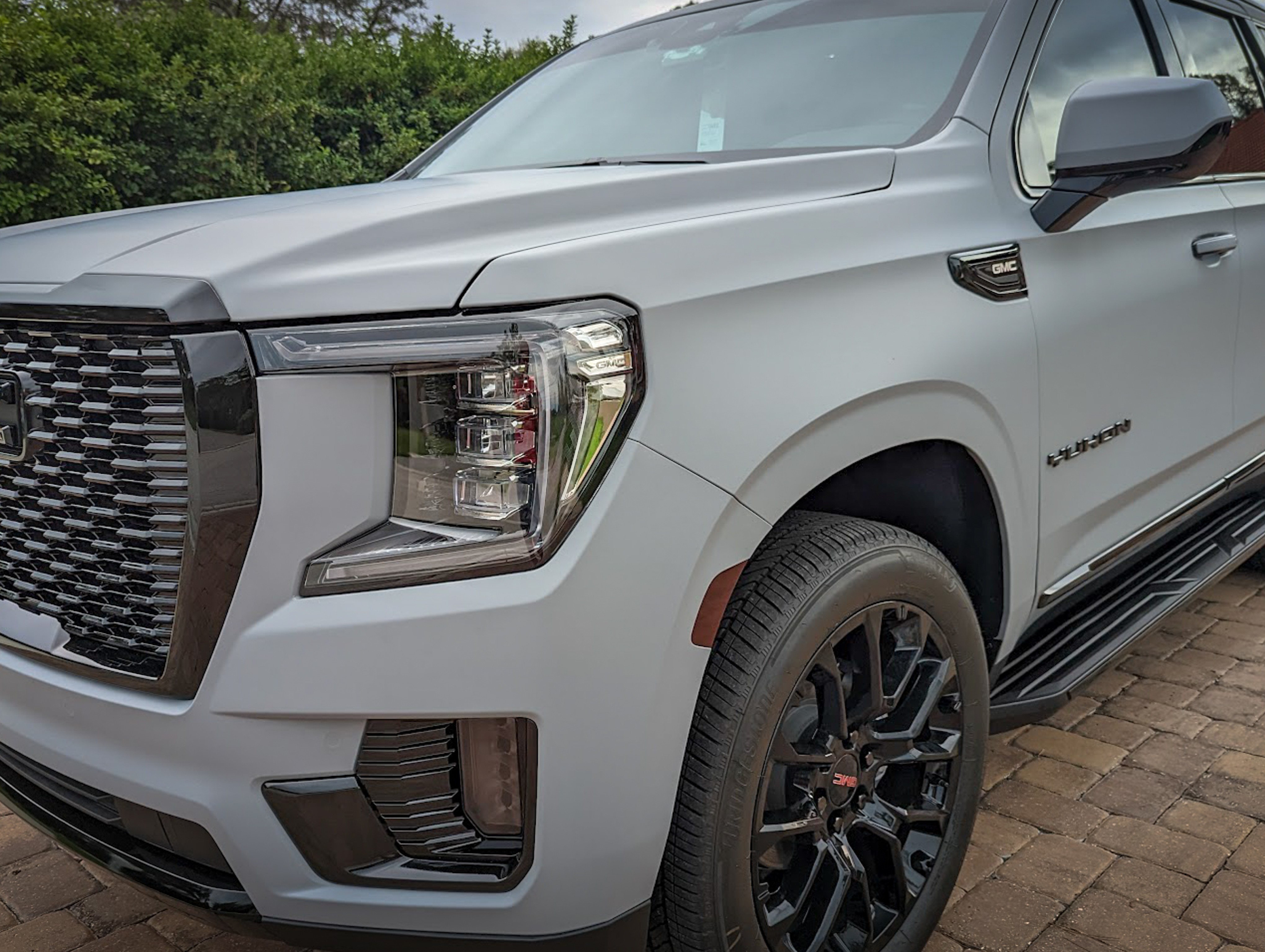 Nardo grey wrapped gmc yukon